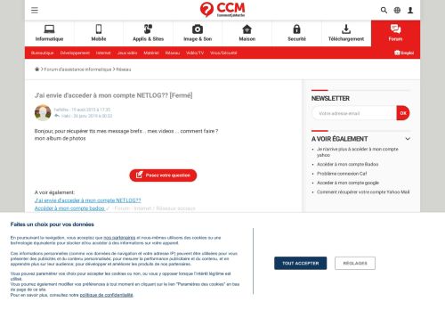 
                            3. J'ai envie d'acceder à mon compte NETLOG?? - Comment Ça Marche