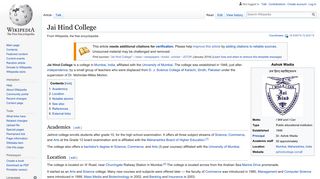 
                            10. Jai Hind College - Wikipedia