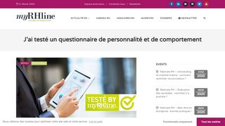 
                            6. J'ai testé un questionnaire de personnalité et de comportement ...