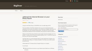 
                            12. Jailbreak the Internet Browser on your Sharp Aquos | BigDiver