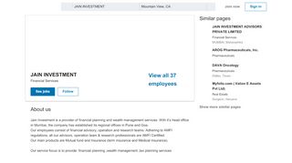 
                            3. JAIN INVESTMENT | LinkedIn
