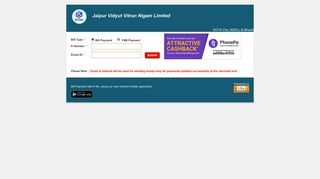 
                            6. Jaipur Vidyut Vitran Nigam Limited - BillDesk