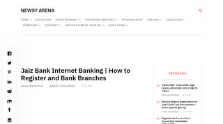 
                            9. Jaiz Bank Internet Banking | How to Register and Bank ...