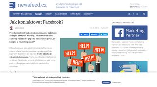 
                            11. Jak kontaktovat Facebook? | Newsfeed.cz