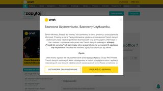 
                            11. Jak odzyskać login na poczcie Active office ? - Zapytaj.onet.pl -