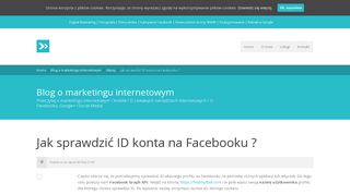 
                            7. Jak sprawdzić ID konta na Facebooku ? | ? Marketing w Biznesie ...