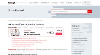 
                            7. Jak sprawdzić pocztę e-mail w home.pl? » Pomoc | home.pl