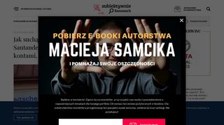 
                            12. Jak suchą stopą przejść z Deutsche Banku do ... - Maciej Samcik