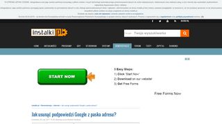 
                            12. Jak usunąć podpowiedzi Google z paska adresu? - Instalki.pl