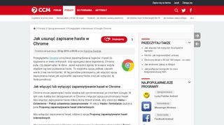 
                            12. Jak usunąć zapisane hasła w Chrome - CCM