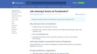 
                            5. Jak utworzyć konto na Facebooku? | Centrum pomocy Facebooka ...