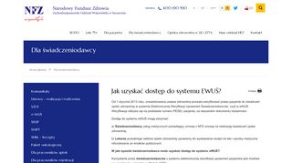 
                            4. Jak uzyskać dostęp do systemu EWUŚ? - NFZ