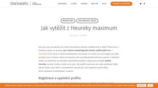 
                            10. Jak vytěžit z Heureky maximum – Shockworks