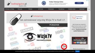 
                            7. Jak zainstalować wtyczkę Wizja.TV w Kodi 17.[poradnik][telewizja ...