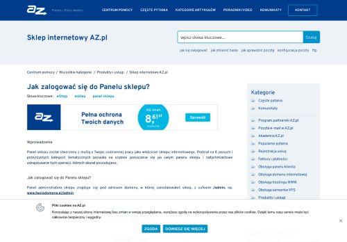 
                            10. Jak zalogować się do Panelu sklepu? - Pomoc AZ.plPomoc AZ.pl