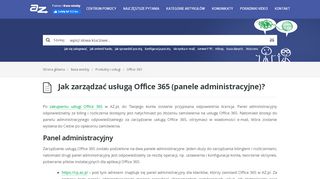 
                            6. Jak zarządzać usługą Office 365 (panele administracyjne)? - Pomoc ...