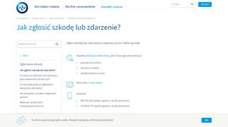 
                            6. Jak zgłosić szkodę lub zdarzenie? - PZU