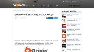 
                            8. Jak zmienić hasło i login w EA Origin - Download.net.pl