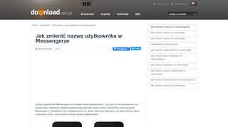 
                            7. Jak zmienić nazwę użytkownika w Messengerze - Download.net.pl