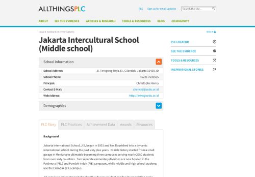 
                            12. Jakarta Intercultural School - See the Evidence | All Things PLC ...