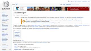 
                            7. Jakarta Project - Wikipedia