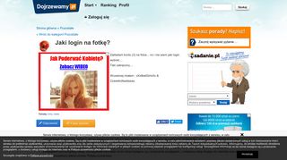 
                            9. Jaki login na fotkę? - Pozostałe - Dojrzewamy.pl - portal młodych ...