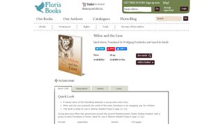 
                            12. Jakob Streit - Milon and the Lion - Floris Books