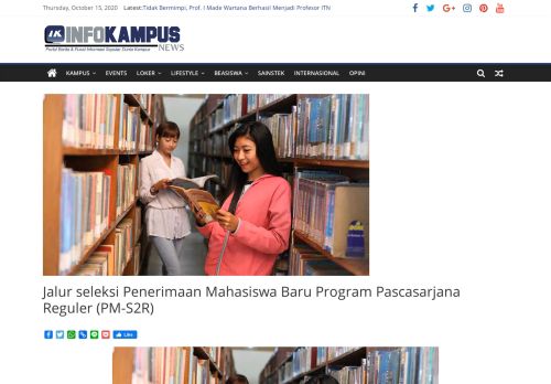 
                            13. Jalur seleksi Penerimaan Mahasiswa Baru Program Pascasarjana ...