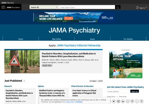 
                            10. JAMA Psychiatry – The Science of Mental Health and The Brain