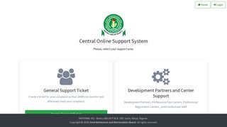 
                            6. JAMB Central Online Support System (COSS)