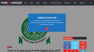 
                            8. JAMB Profile Registration 2019: Create and Check Your Jamb Profile ...
