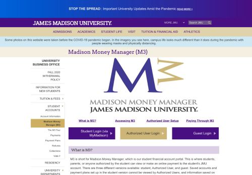 
                            9. James Madison University - Madison Money Manager (M3) - JMU