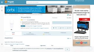 
                            13. Jämför priser på TP-Link RE210 Accesspunkt, brygga & repeater ...