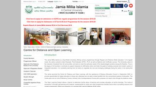 
                            8. Jamia - Centres - Centre for Distance and Open Learning ...