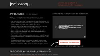
                            6. JamKazam | Pre-order your JamBlaster now!