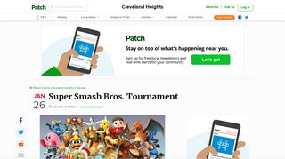 
                            9. Jan 26 | Super Smash Bros. Tournament | Cleveland Heights, OH Patch