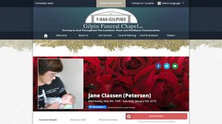 
                            13. Jane Classen Login - Forest, Ontario | Gilpin Funeral Chapel Ltd.