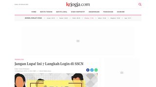 
                            13. Jangan Lupa! Ini 7 Langkah Login di SSCN - KRjogja