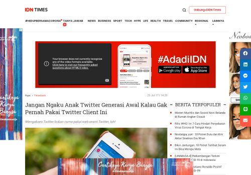 
                            7. Jangan Ngaku Anak Twitter Generasi Awal Kalau Gak Pernah Pakai ...