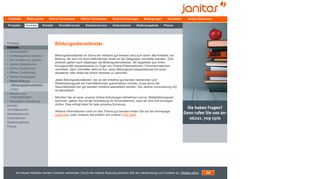 
                            8. Janitos.de Bildungsdienstleister. - Janitos Versicherung AG