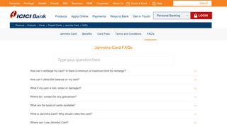 
                            3. Janmitra Card FAQs - ICICI Bank