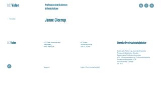 
                            10. Janne Gleerup - UC Viden - Professionshøjskolernes Videndatabase