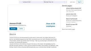 
                            13. Jansson El A/S | LinkedIn