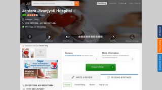 
                            12. Jantara Jivanjyoti Hospital, Sharanpur - Hospitals in Nashik - Justdial