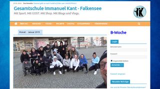 
                            9. Januar 2019 – Gesamtschule Immanuel Kant · Falkensee