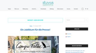 
                            8. Januar 2019 – stuvus