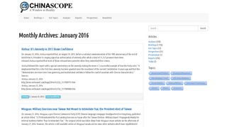 
                            8. January 2016 – Chinascope