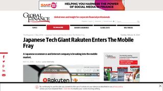 
                            9. Japanese Tech Giant Rakuten Enters The Mobile Fray | Global ...