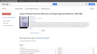 
                            7. Japan's Postwar Economic Recovery and Anglo-Japanese Relations, ...