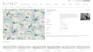 
                            3. Japonica Jade | Gardenia | Printed Linen | Romo Fabrics | Designer ...